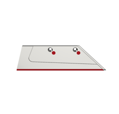 Soc carbure Droit à pointe boulonnée 18" pour charrue LEMKEN 3352030 adaptable - BlackSteel©