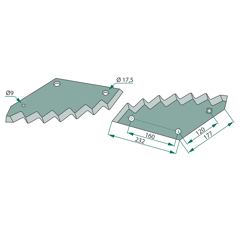 Messer TIROLIET-MULLOS 31841, 31853, 70-251 - Nachbau