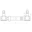 Barre de direction pour tracteur DEUTZ-FAHR 02382774 adaptable