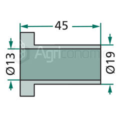 Entretoise intérieure pour broyeur BOMFORD 03.437.01 adaptable