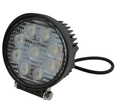 Arbeitsscheinwerfer Rund 9 LED 10 - 30V 27W 2200 Lumen 