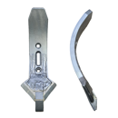 Soc de cultivateur avec plaquettes carbure, plaquettes arrière et rechargement 160 mm TOUTES MARQUES adaptable