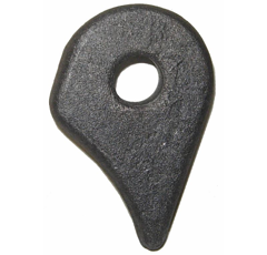 Oreille de marteau trou rond Ø 16,5 x 52 x 80 mm pour broyeur adaptable