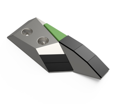 Pointe Droite avec plaquettes carbure, rechargement et plaquettes arrière GRÉGOIRE BESSON 173331 adaptable