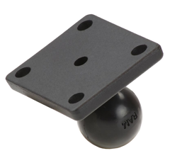 Boule sur base platine carré Ø 2,54 cm | RAM