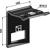 Halter für Zinken 70x12 mit Verstärkungsfeder 70x10 - 80x80