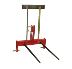 Fourche à balles Ø 42 mm pour tracteur adaptable