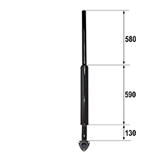 Tube d'échappement VALTRA-VALMET adaptable 608331