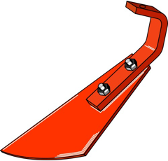 Grattoir complet modèle droit Ø 510 mm adaptable