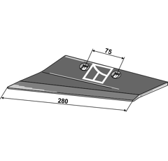Aileron gauche 871.02.12-2 adaptable - BlackSteel©