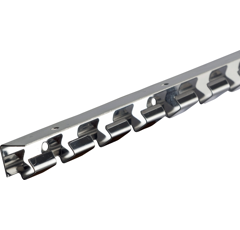 Profil principal pour accrochage lanière inox - 1 m