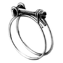 Collier double grip en inox fil + vis adaptable