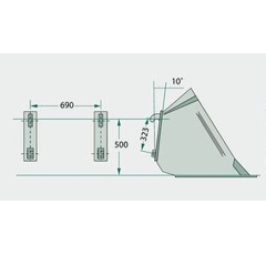 Plaques à souder pour machine agricole 10830440 adaptable système Trima