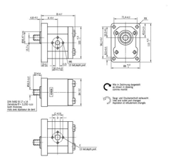 Pompe hydraulique pour tracteur SAME 0510525024 adaptable
