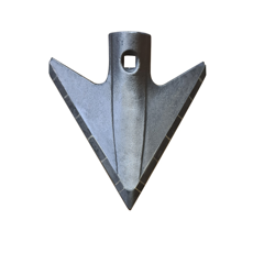 Aileron triangulaire avec plaquettes carbure pour bineuse plat EINBÖCK 15.269.01 adaptable
