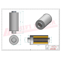 Filtre hydraulique adaptable HIFI FILTER SH52421