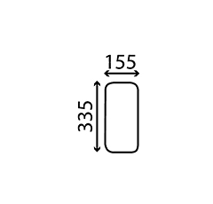 Vitre arrière inférieure pour tracteur CLAAS 7700.007.527 adaptable