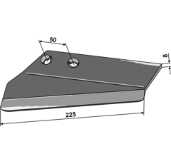 Aileron gauche S 005 142 9004089 adaptable - BlackSteel©