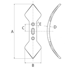 Soc double pour cultivateur KONGSKILDE 10115553 adaptable