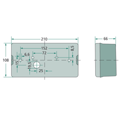Feu arrière gauche pour ensileuse CASE IH 02-119502 adaptable
