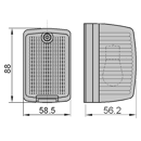 Feu clignotant pour chargeur télescopique MERLO 0008207921 adaptable