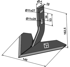 Flügelschar 140mm - Mehrere Marken