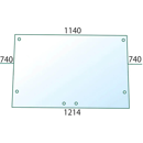 Vitre arrière pour tracteur RENAULT/CLAAS 6005002916 adaptable