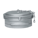 Bouchon pour raccord pompier avec verrou et chaîne ø 50 mm aluminium