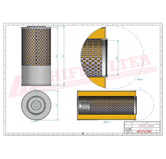 Filtre hydraulique adaptable HIFI FILTER SH52551
