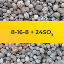 8-16-8 + 20 SO3 - Fertilizante granulado