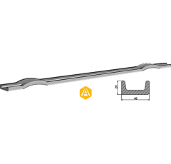 Barre pour épandeur KRONE 0031850 adaptable