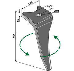 Kreiseleggenzinken - links RHAMA10L RH  Amazone