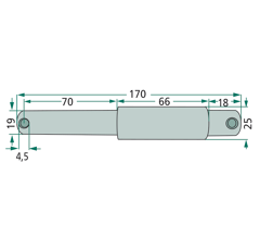 Piton catégorie 1-2 - Ø 25 mx 170 mm adaptable
