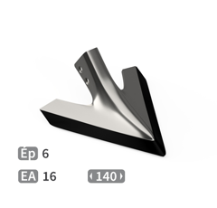 Soc de bineuse avec plaquettes carbure EINBÖCK 15277S adaptable