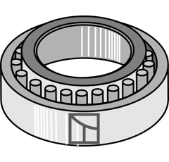 Rodamiento de bolas adaptable Ø 30 mm - BlackSteel©