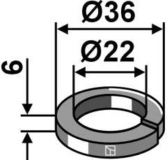 Federring  Ø36x6xØ22