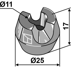 Druckstück - T47/M91 | Bergmann - Nachbau