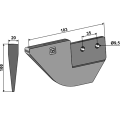 Soc à injection de lisier 100 mm pour BOMECH 90-35001 adaptable