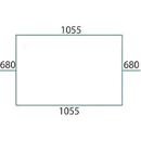 Vitre arrière de cabine pour tracteur STEYR 650885719 adaptable