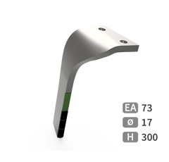 Kreiseleggenzinken aus Hartmetall links LEMKEN ZIRKON 7 3377023 - Nachbau