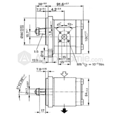 Pompe hydraulique pour tracteur 2.4529.280.0 adaptable - REXROTH
