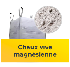 Chaux vive magnésienne | Ca0 + MgO | Poudre