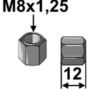Mutter M8x1.25 - 10.9 Europäische EA-Qualität