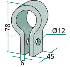 Bride pour broyeur SPRAGELSE 112011 adaptable