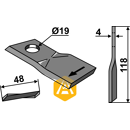 Couteau pour faucheuse FELLA 133074 adaptable - Blacksteel©