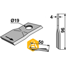 Couteau gauche pour faucheuse KRONE 146690.1 adaptable - Blacksteel©