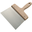 Couteau à enduire largeur 140 mm lame acier manche bois