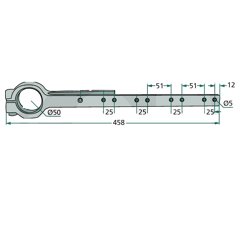 Tête de lame pour moissonneuse batteuse DEUTZ-FAHR 16006818 adaptable