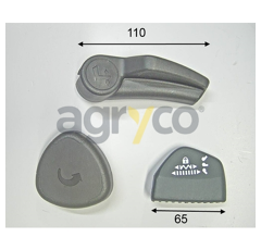 Kit de bouton gris foncé pour téléscopique MANITOU 797926 adaptable