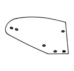 Versoir droit pour charrue KUHN 610038 adaptable